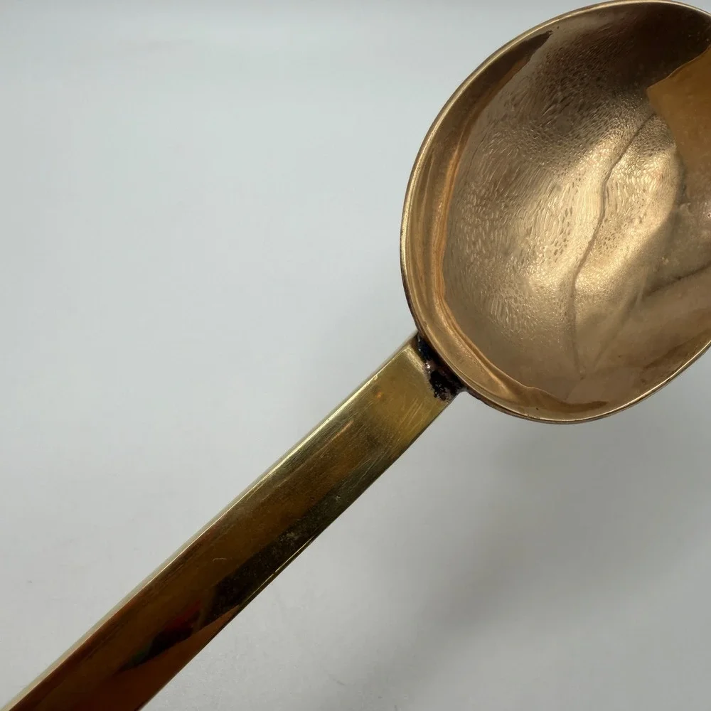 VTG Brass Serving Tongs Spoon Spatula Combo Buffet Appetizer Server Gold Tone
